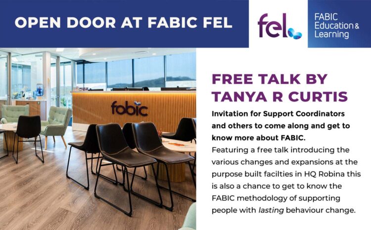 FEL Welcome to FABIC Free Event Support Coordinators